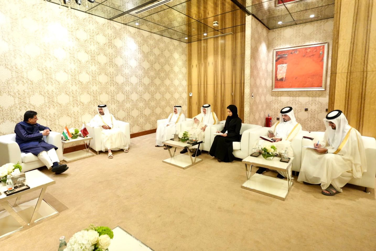  06 Oct 2025: Visit of Hon'ble Minister of Commerce &  Industry Shri Piyush Goyal to Qatar 