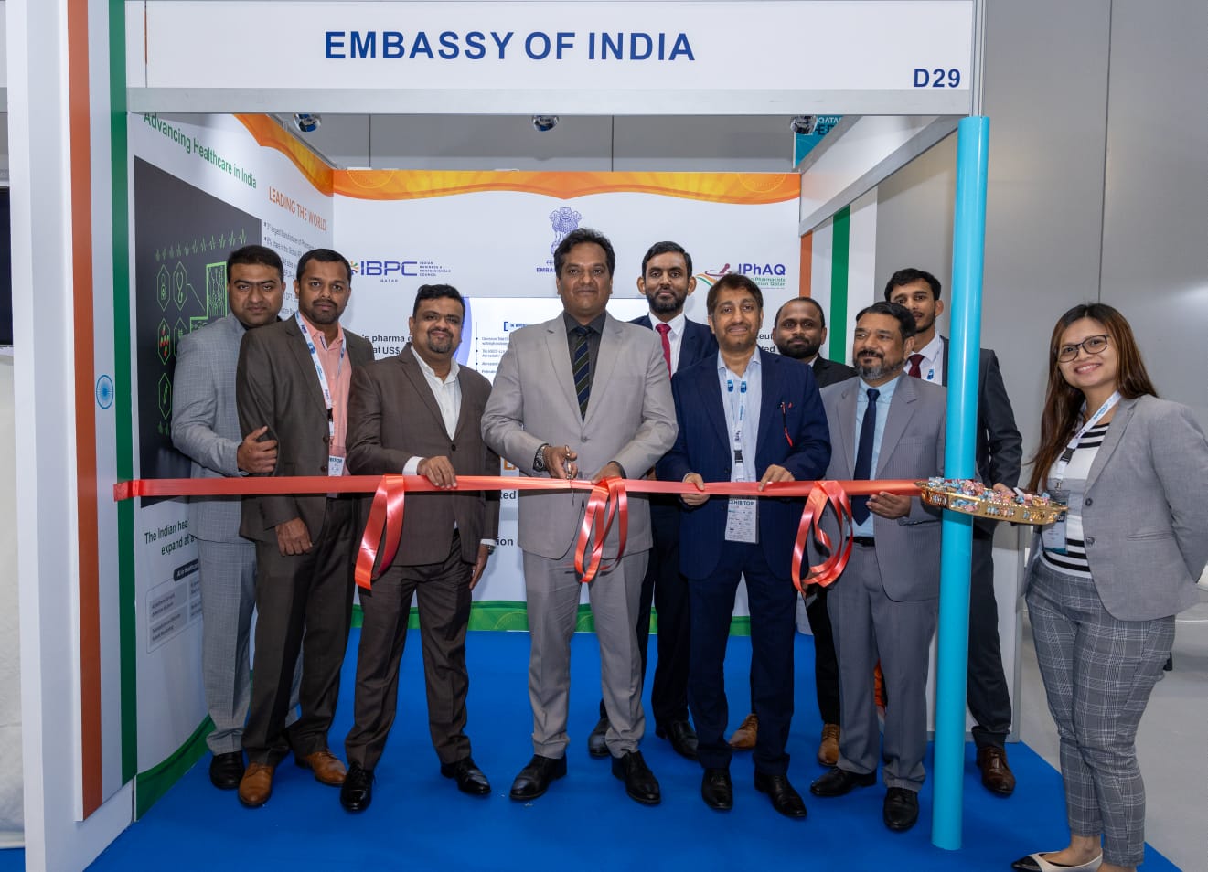  3-5 December 2024: Embassy of India in collaboration with Indian Pharmacists Association Qatar & IBPC Qatar participated in Qatar Medicare, highlighting India’s advancements in AI in healthcare and its role as “Pharmacy of the World". 