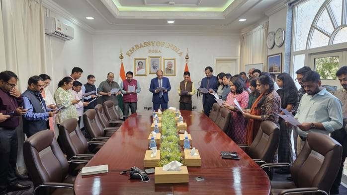  30 October 2024: Ambassador Shri Vipul administered Rashtriya Ekta Diwas pledge to Embassy officials 