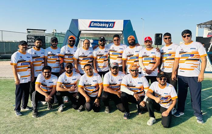  23 Nov 2024: Thrilling Exhibition Cricket Match! Embassy XI took on Diaspora’s Community XI at Qatar Foundation Cricket Ground & emerged victorious. 