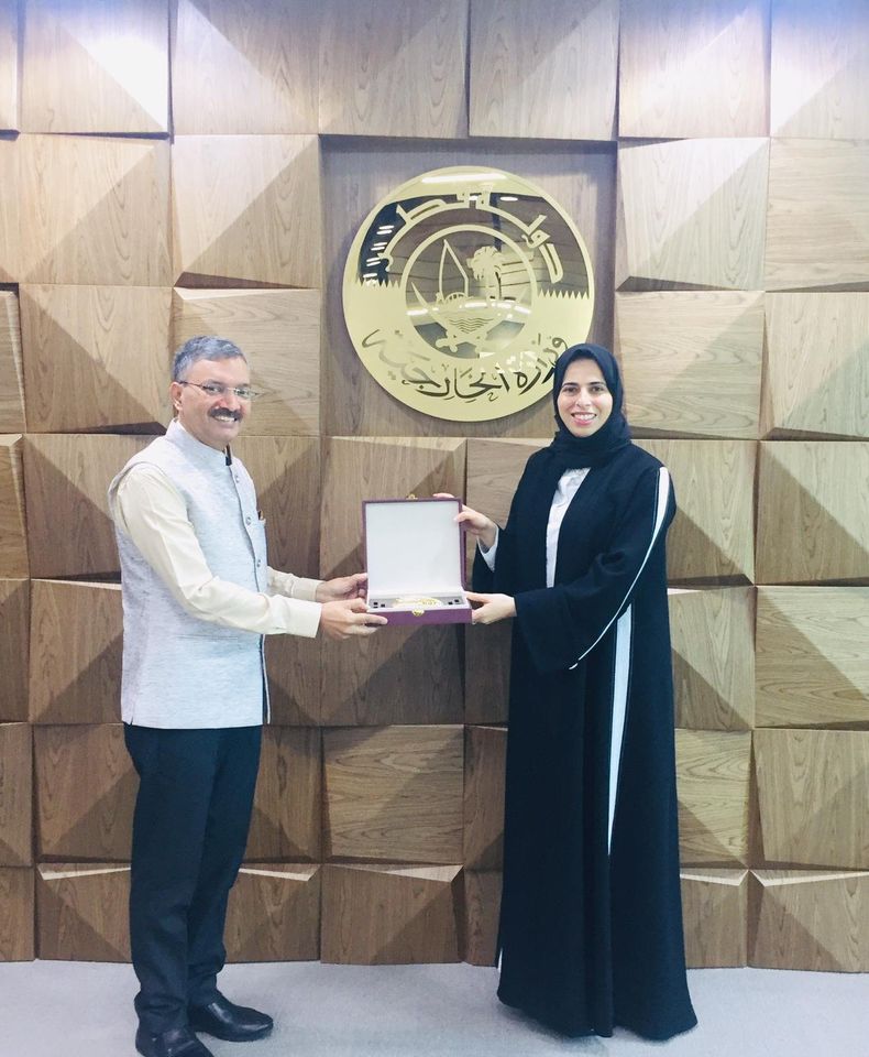  02 September : Ambassador called on H.E. Lolwah Rashid Al-Khater, Assistant Foreign Minister, Spokesperson for the Ministry of Foreign Affairs and Spokesperson for the Supreme Committee for Crisis Management of Qatar 