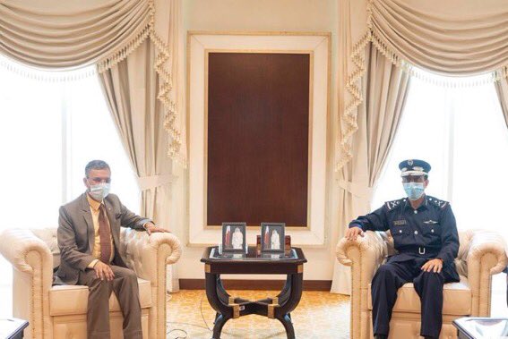   9 September : Ambassador met   Major General Saad bin Jassim Al-Khulaifi, Director of Public Security 