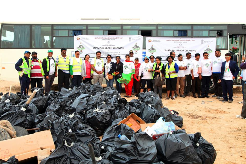  Cleaning of Shamaal Beach  by Indian Community – 21 February, 2015 