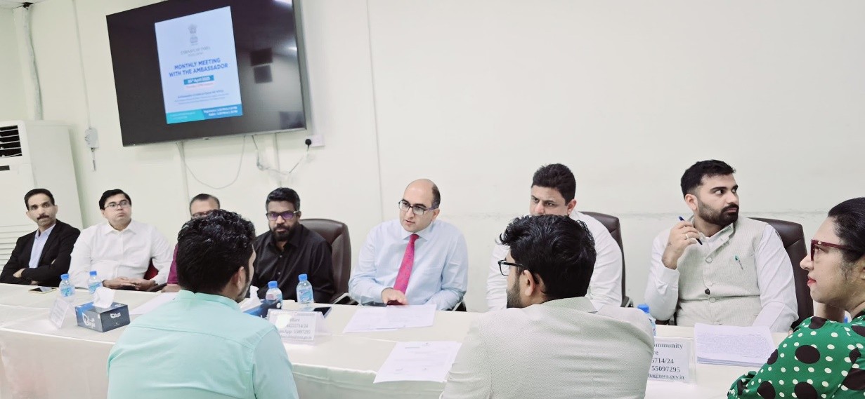   

24 Apr 2025:Glimpses of Monthly Meeting with the Ambassador. 