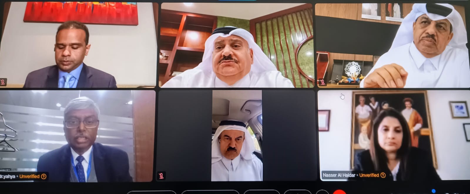  13 February 2025:The first meeting of the India-Qatar Joint Business Council was held virtually 
