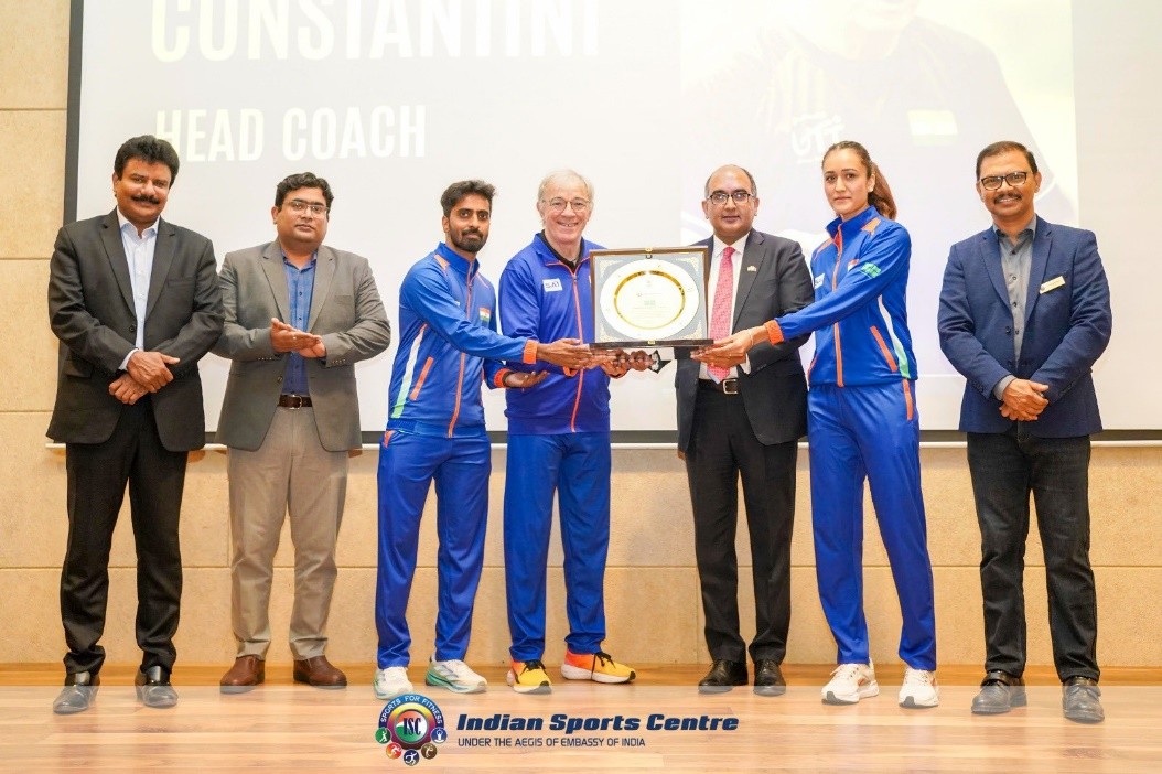  18 May 2025:Felicitation and interaction session with Indian National Table Tennis team participating in World Table Tennis Championship in Qatar 