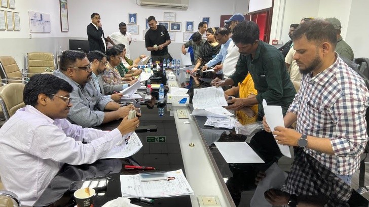   

14 Feb 2025:Glimpses from the Special Consular camp held at Seashore Engineering & Contracting Office, Al Khor 