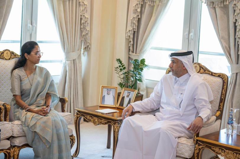 26 May 2025:The multi-party delegation met H.E. Sheikh Abdulaziz bin Faisal bin Mohammed Al Thani, Minister of State for Interior Affairs 