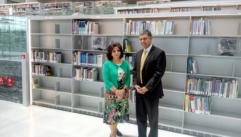  Ambassador with Executive Director,Qatar National Library 