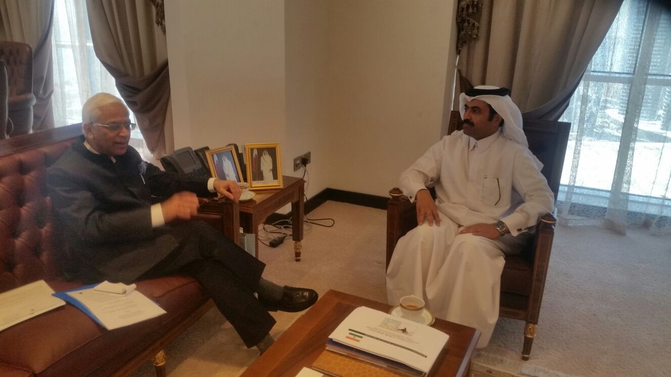  Ambassador's meeting with HE Dr Mohamed bin Saleh Al Sada, Minister of Energy and Industry, Govt of the State of Qatar - 20 Sept 