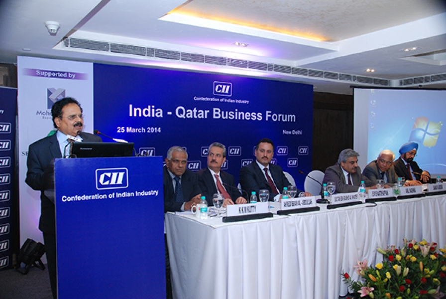  India - Qatar Business Forum organized by CII at New Delhi on 25 March 2014 