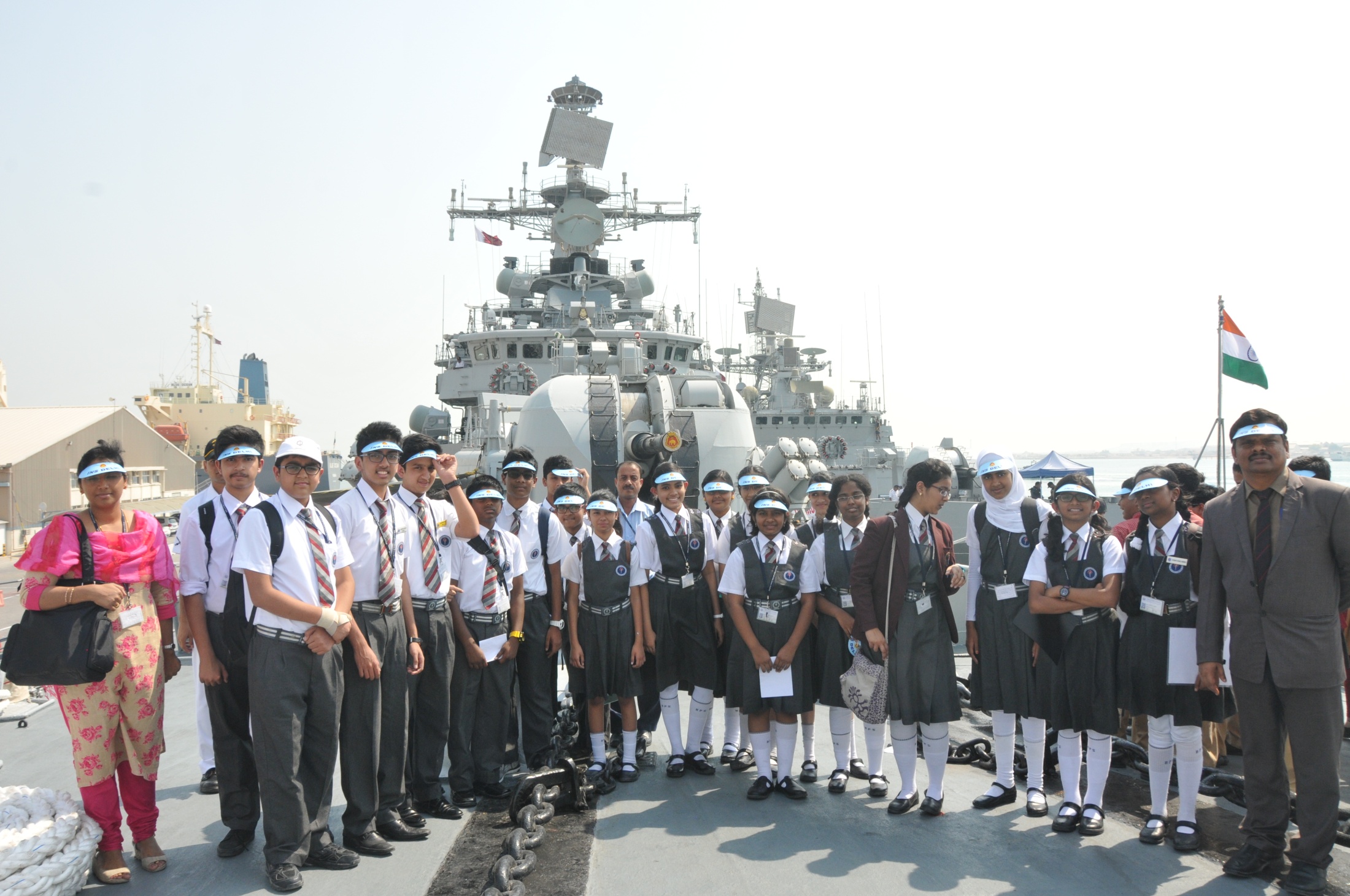  Visit of  School Children to Indian Naval Ships DELHI & TRISHUL 