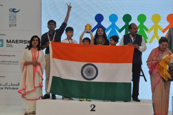  The Indian Team won four Prizes at WRO 2015 