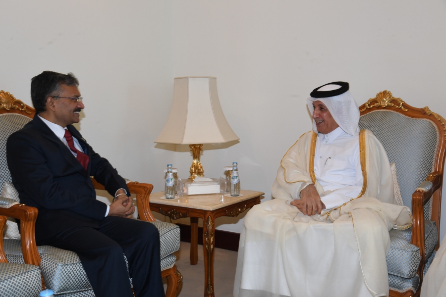  10 August 2020: H.E. Dr. Deepak Mittal, Ambassador of India to the State of Qatar called on H.E. Sultan Bin Saad Al Muraikhi, Minister of State for Foreign Affairs of Qatar and presented a copy of the credentials and exchanged views on India-Qatar relations and ways to enhance the bilateral cooperation 