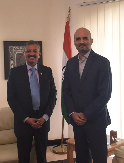  20 September, 2020 : Ambassador received Mr. Houtan Homayounpour, Head of the ILO Project Office, Qatar in the Embassy 