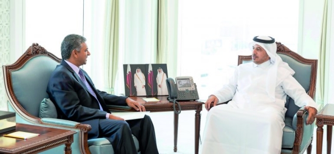  Ambassador  met with HE the Prime Minister and Minister of Interior Sheikh Abdullah bin Nasser bin Khalifa Al-Thani on 29 May 18 
