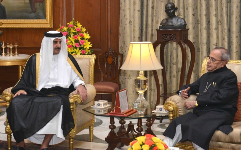  HH the Emir of the State of Qatar  with Hon’ President  Pranab Mukherjee  