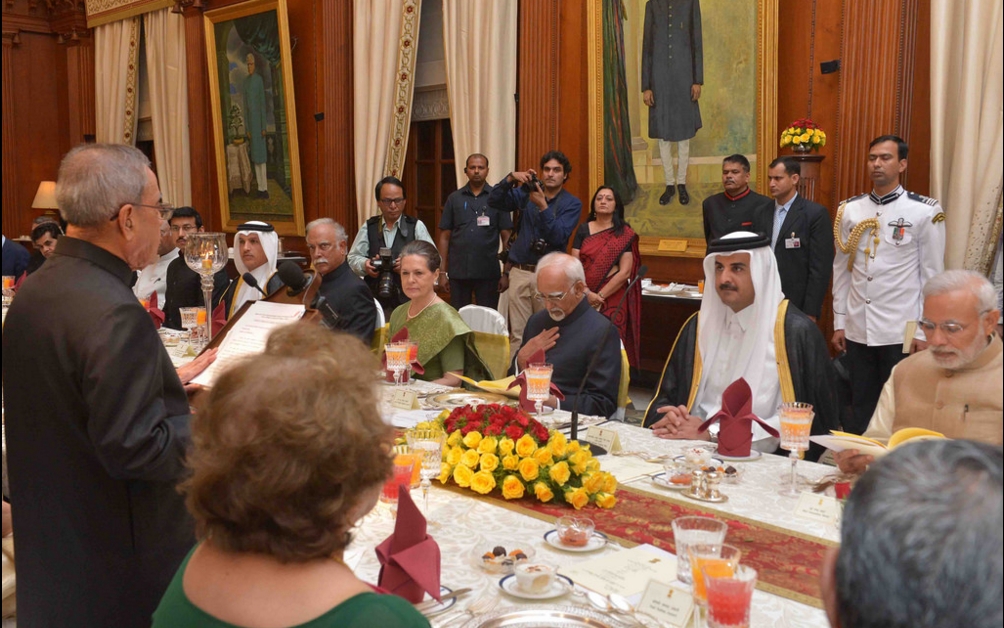  Presidential Banquet in honour of HH the Emir of Qatar 