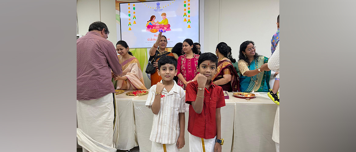 Raksha Bandhan celebrations at the Embassy