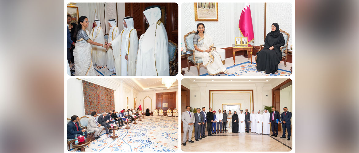 25th May 2025: The multi-party delegation to Qatar in the context of Operation Sindoor, met with HE Dr. Hamda Al Sulaiti, Deputy Speaker of the Qatar Shura Council and other Qatari MPs. 