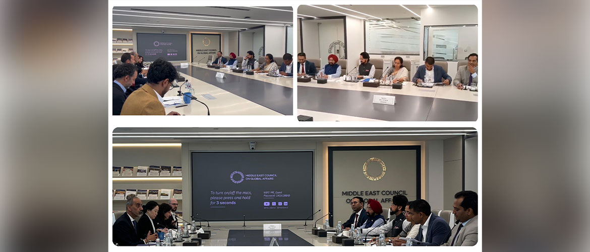 25th May 2025: The multi-party delegation visited the Middle East Council for Global Affairs.