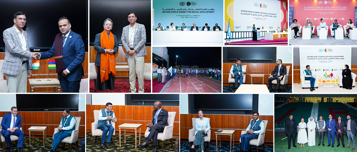 Visit of Hon’ble Minister of Labour & Employment and Minister of Youth Affairs & Sports Dr. Mansukh Mandaviya to Qatar