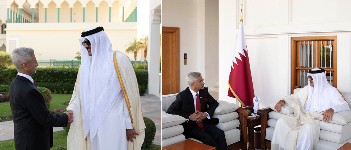Hon'ble External Affairs Minister Dr. S. Jaishankar met H. H. the Amir of the State of Qatar Sheikh Tamim bin Hamad Al Thani on 16th November 2025