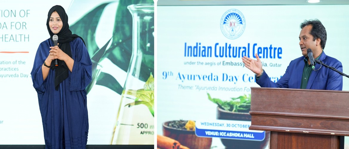 Embassy of India, Doha celebrated the 9th Ayurveda Day, with the theme Ayurveda Innovation for Global Health